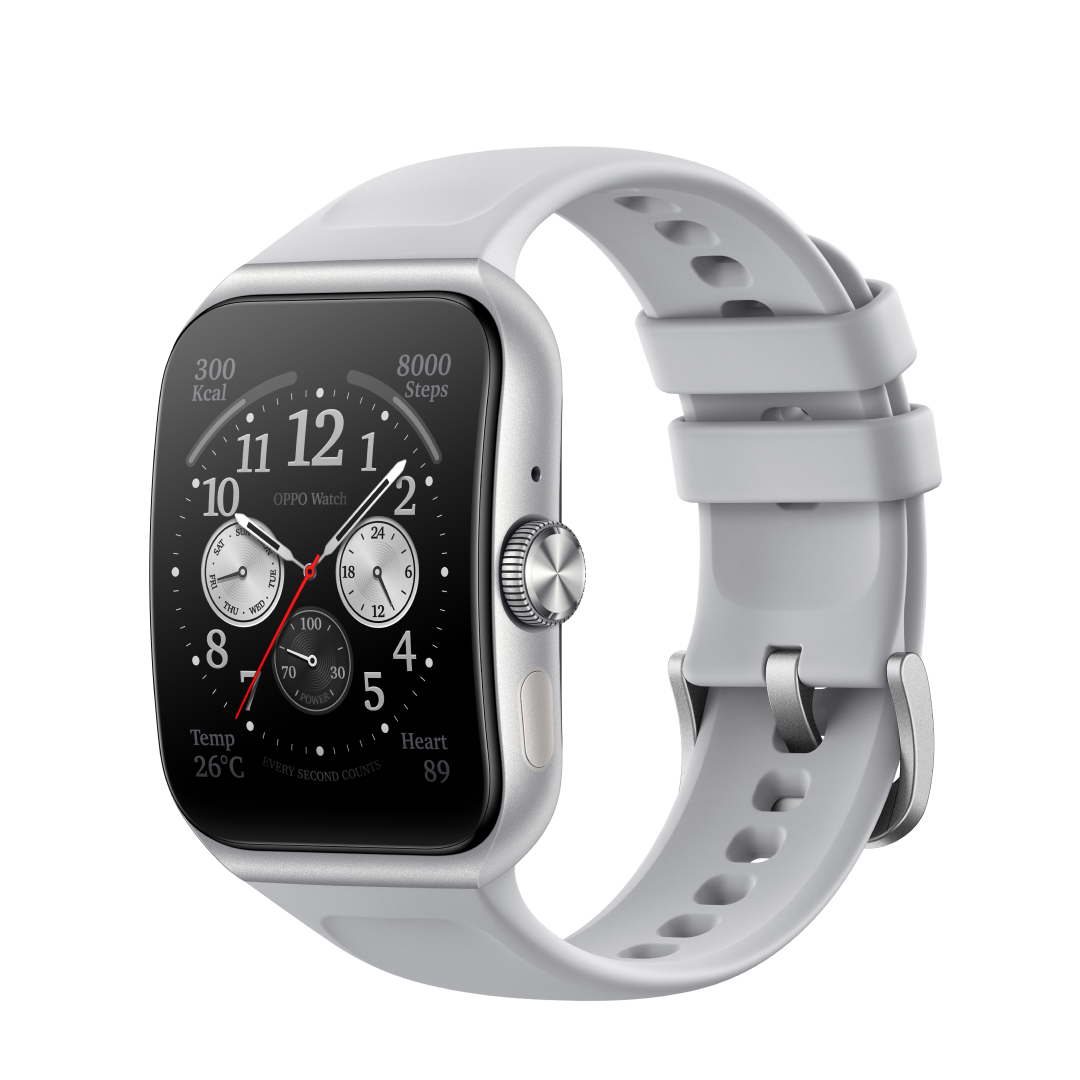 OPPO Watch 系列原装表带 OPPO Watch 氟橡胶表带 冰川灰 22mm