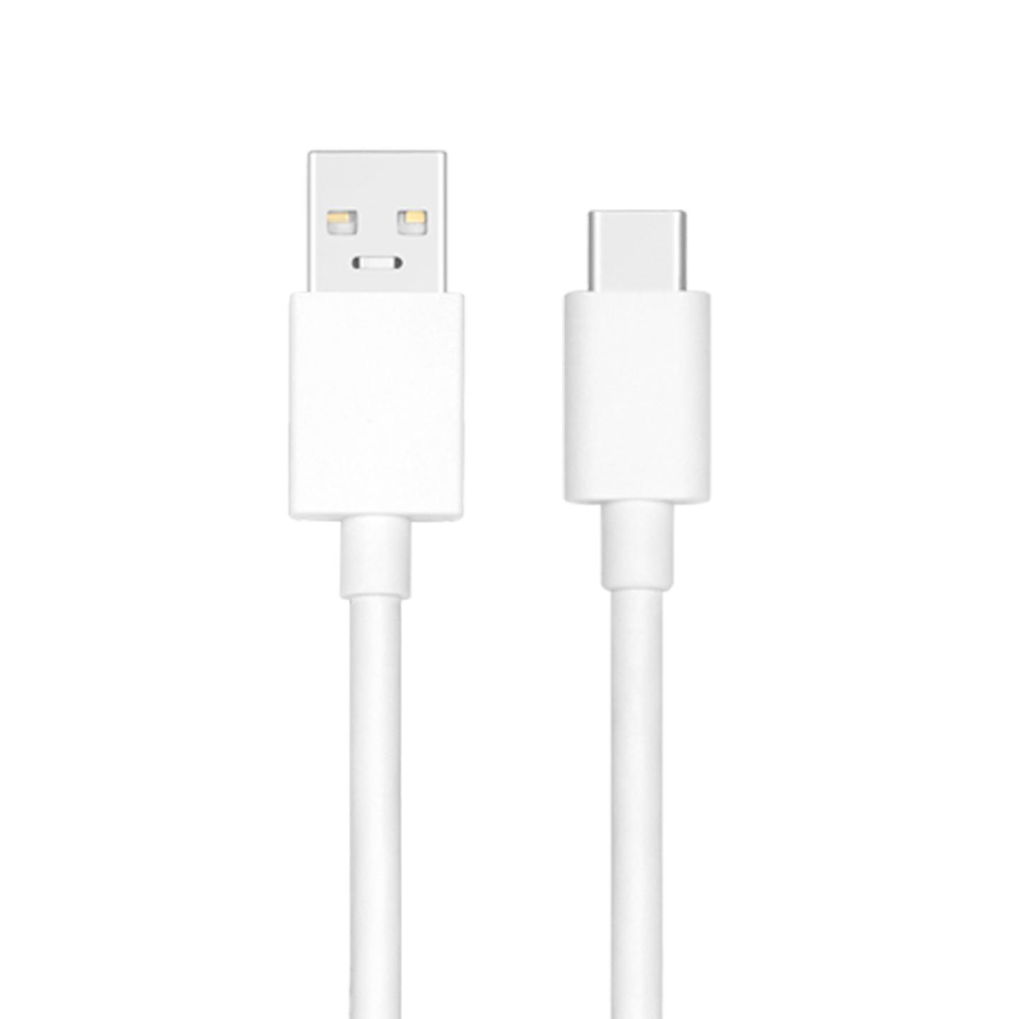 OPPO USB-A to Type-C 12A 闪充数据线 1米 白色