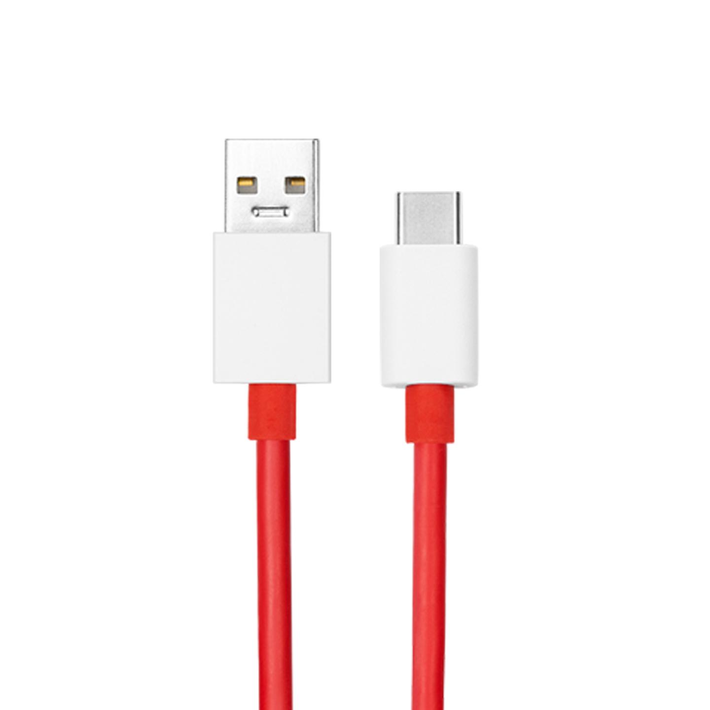 一加 USB-A to Type-C 12A 闪充数据线 1米 红色