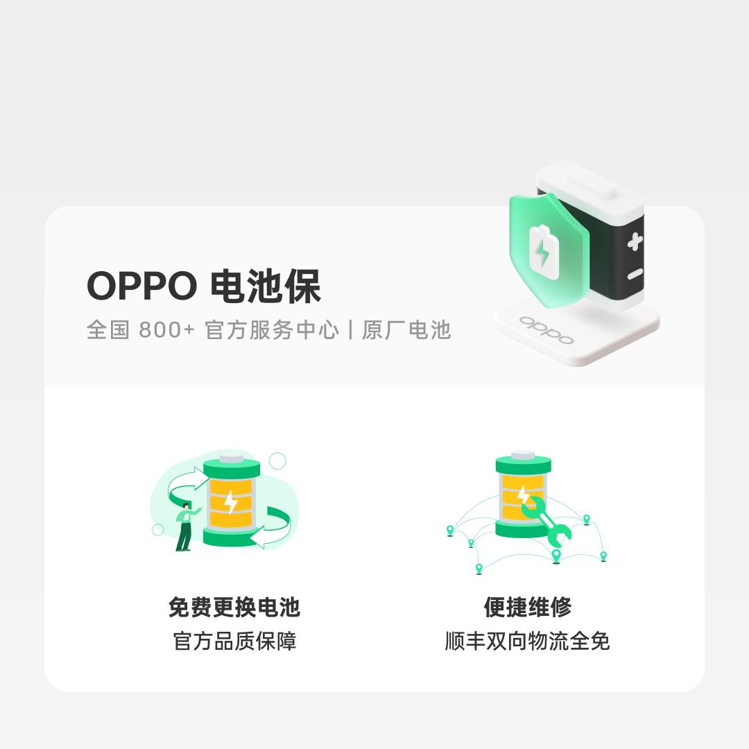 OPPO 电池保两年 Reno13 系列、Reno12 系列、Find X8、Find X8 Pro、Find X7 系列