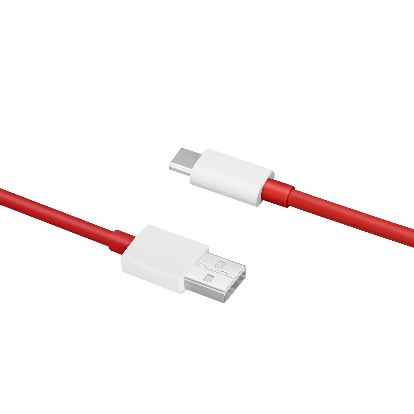 一加 USB-A to Type-C 闪充数据线 8A 1.5米 支持 8A 大电流 正反盲插 红色