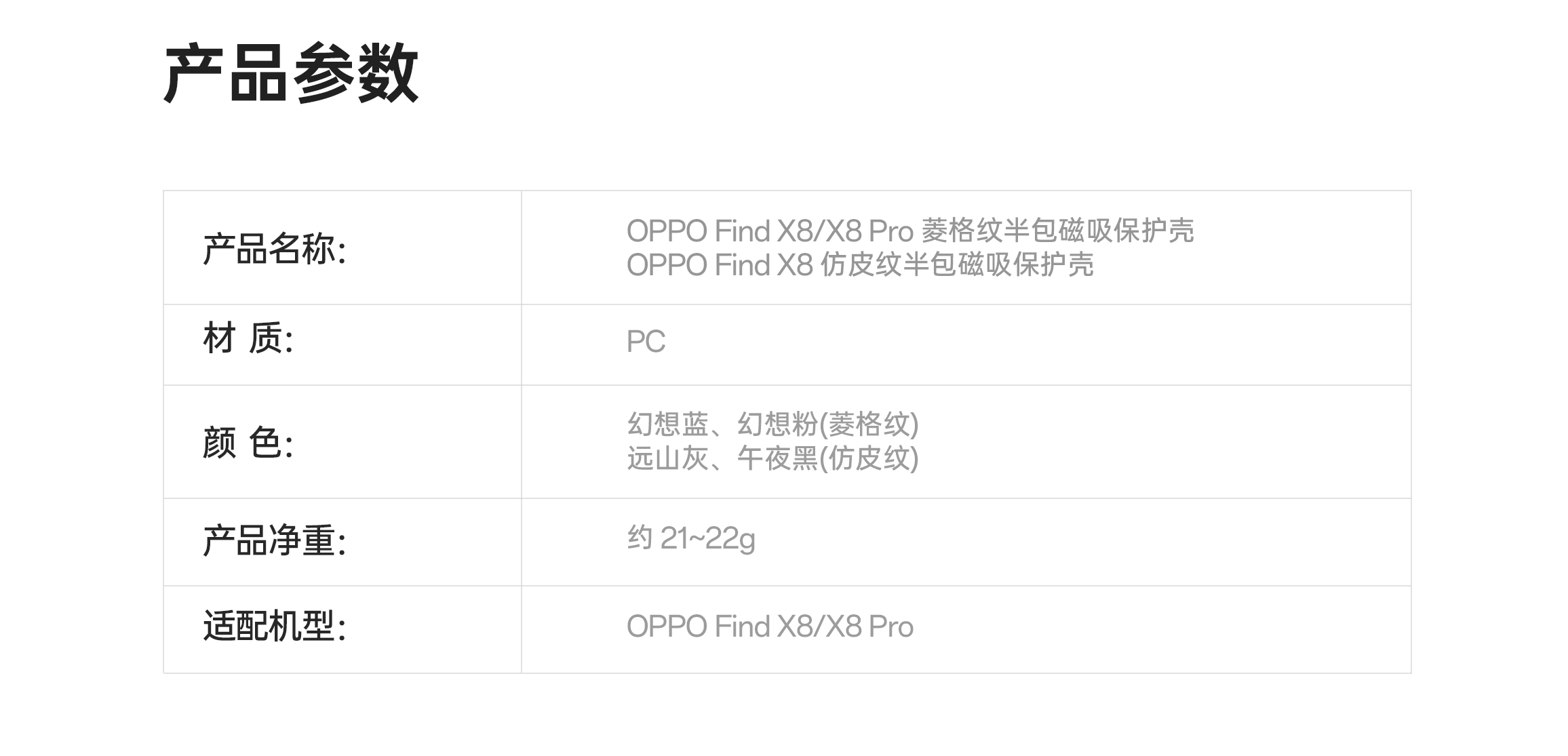 Official Original OPPO Find X8 Pro Case