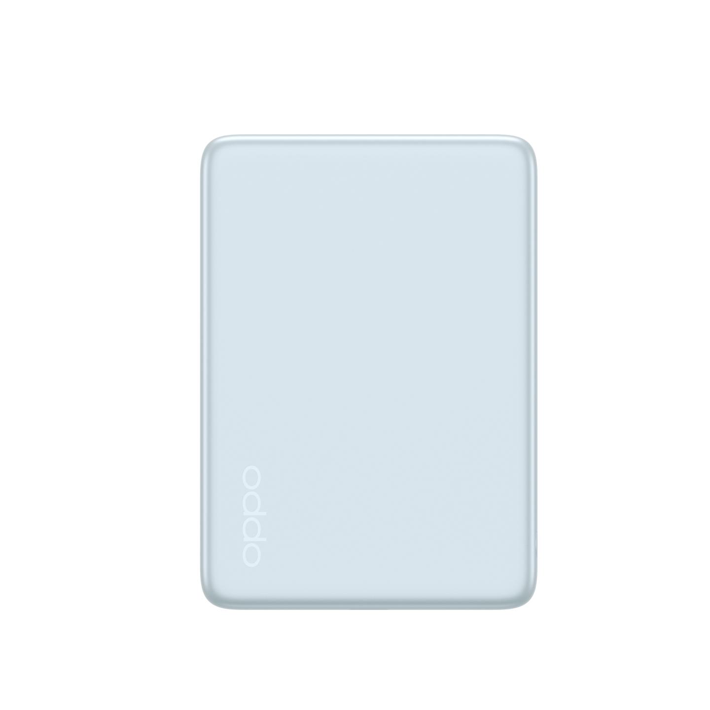 OPPO 磁吸能量卡 Air 移动电源 5000mAh 云淡蓝