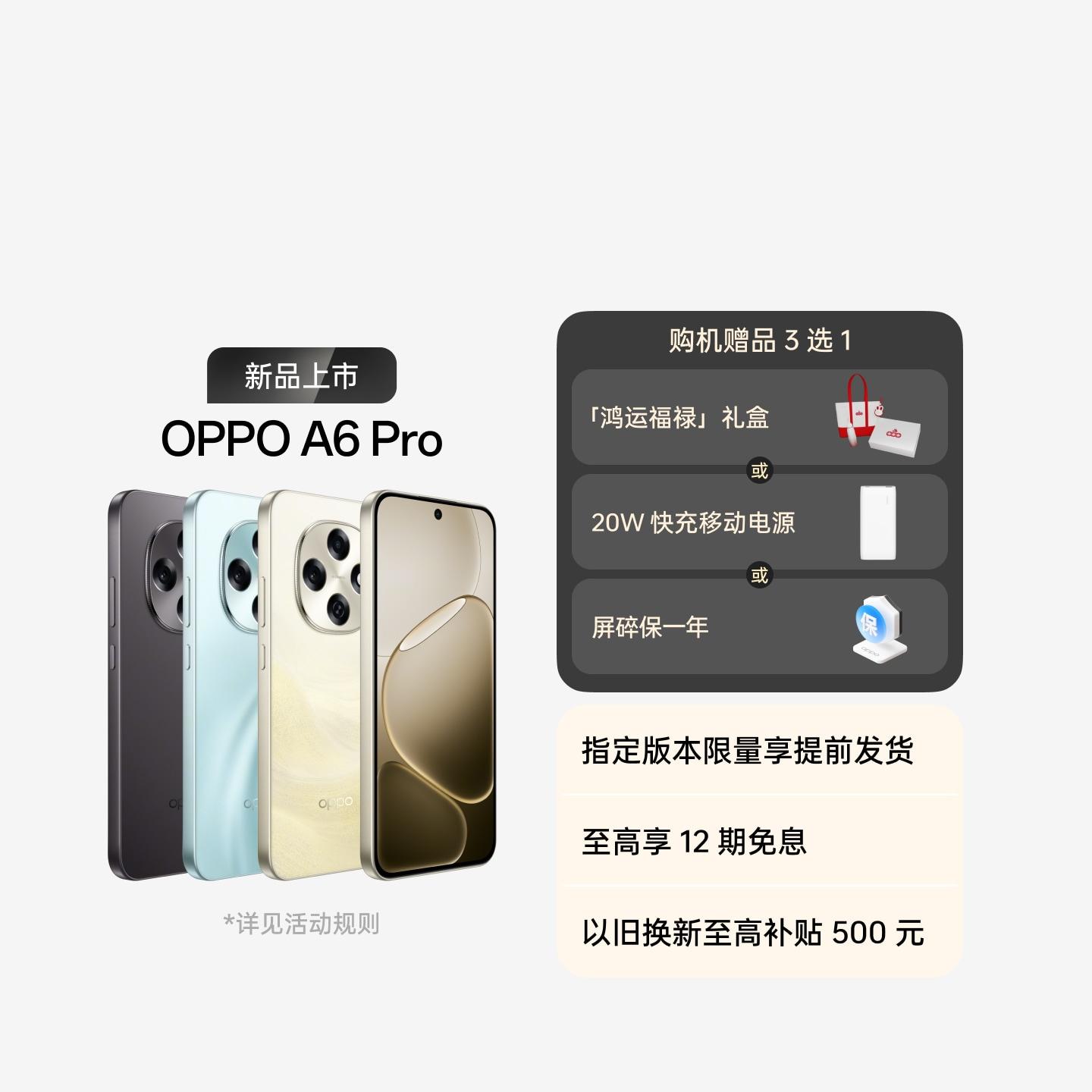 OPPO A6 Pro 流水生金 12GB+256GB 官方标配