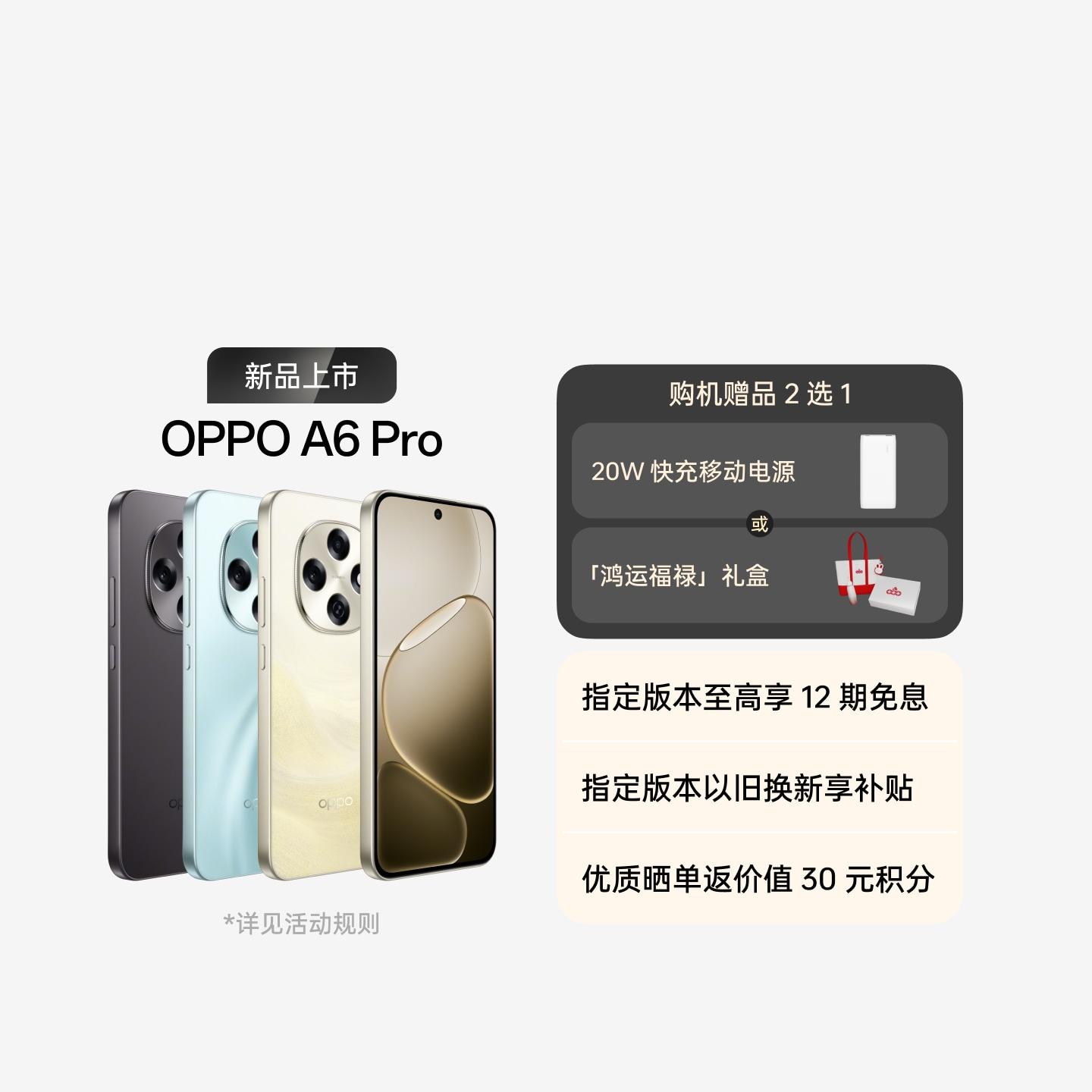 OPPO A6 Pro 流水生金 12GB+256GB 官方标配
