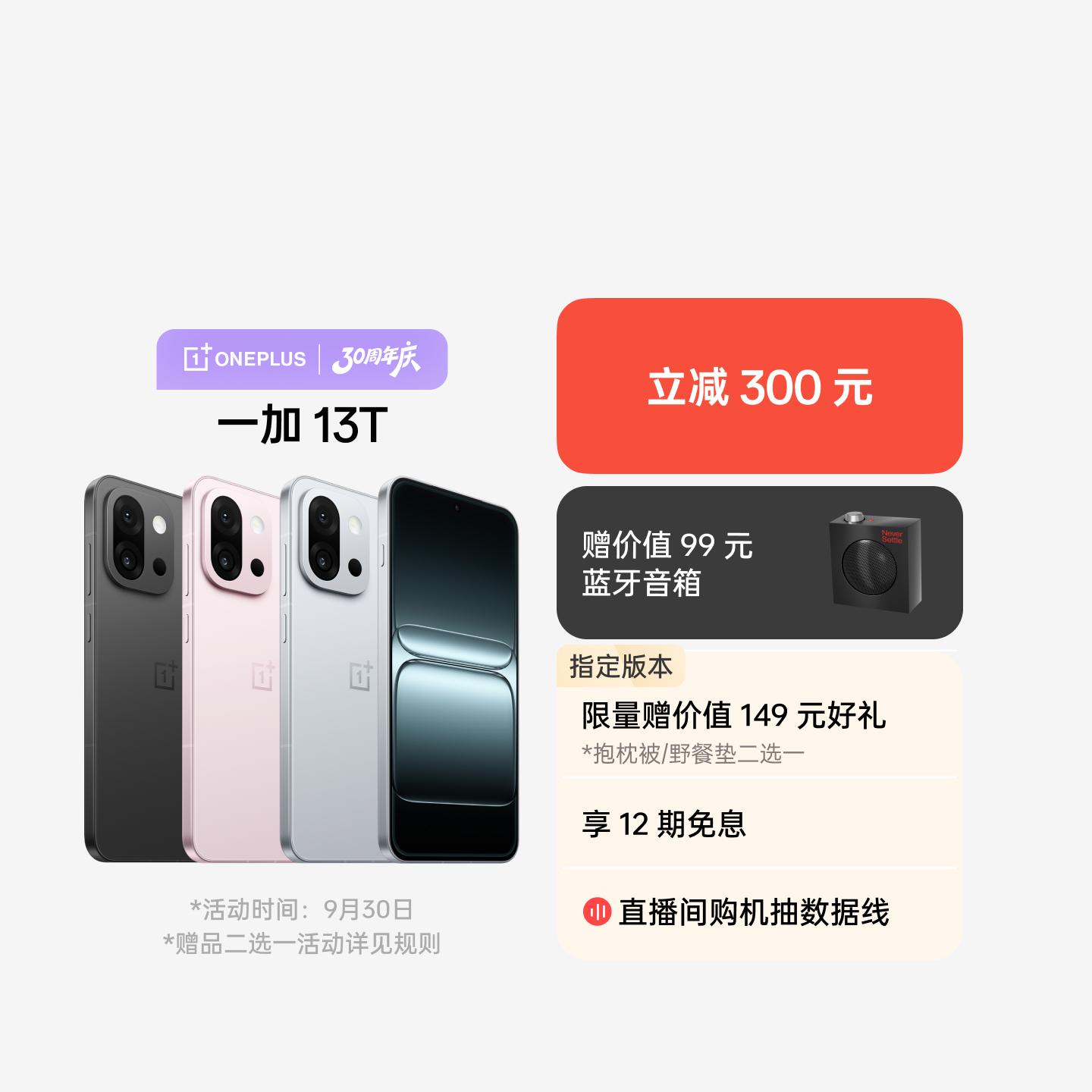 一加 13T 晨雾灰 16GB+256GB 官方标配