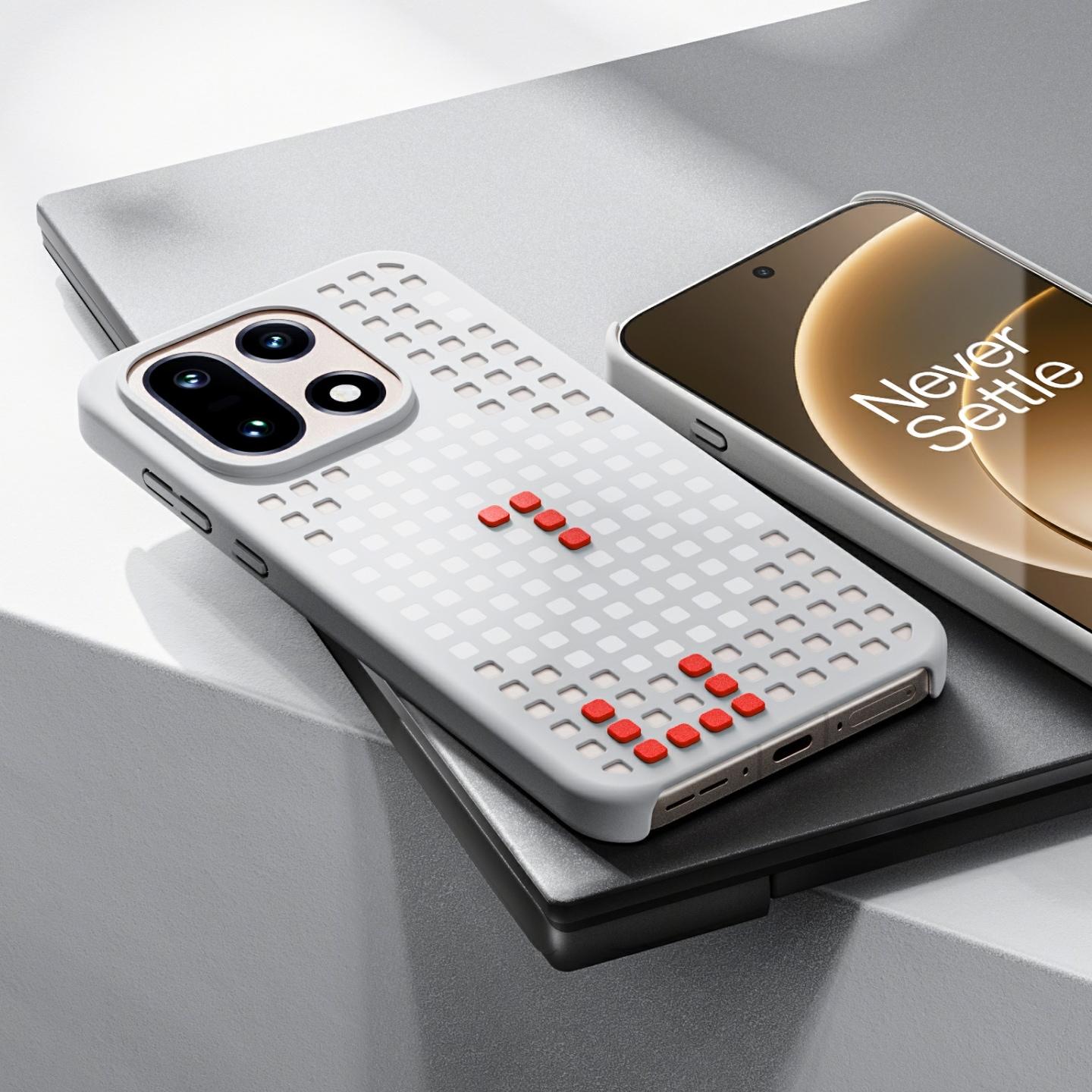 一加 15 随心点磁吸洞洞壳 岩岭灰