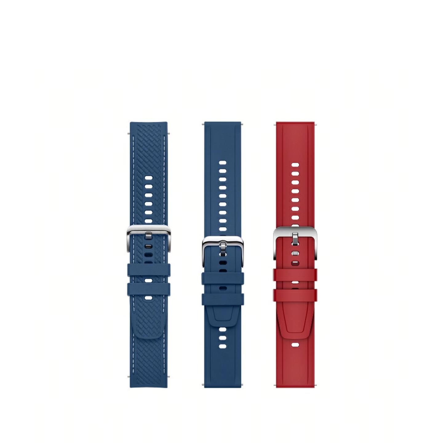 OPPO 智美生活软胶系列表带 22mm 氟橡胶 深邃蓝（仅适配 Watch X2）