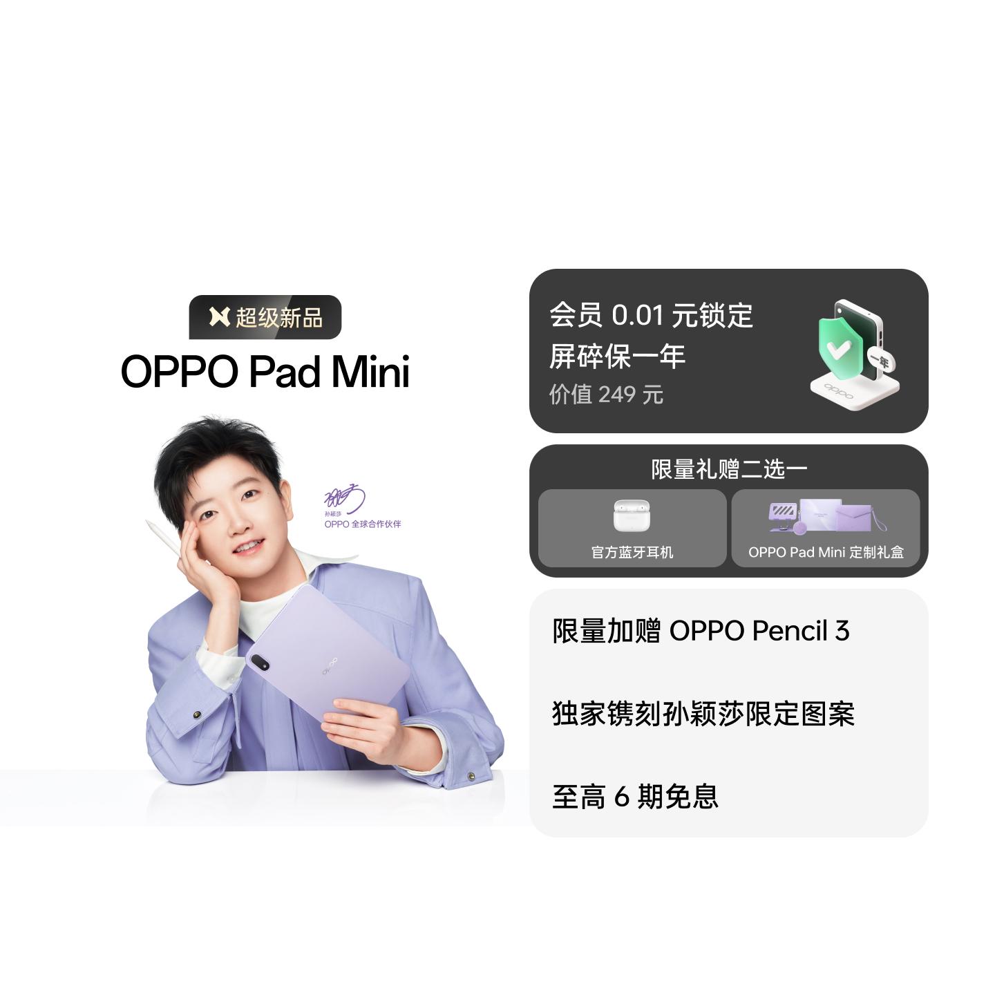 OPPO Pad Mini 莫奈紫 12GB+512GB