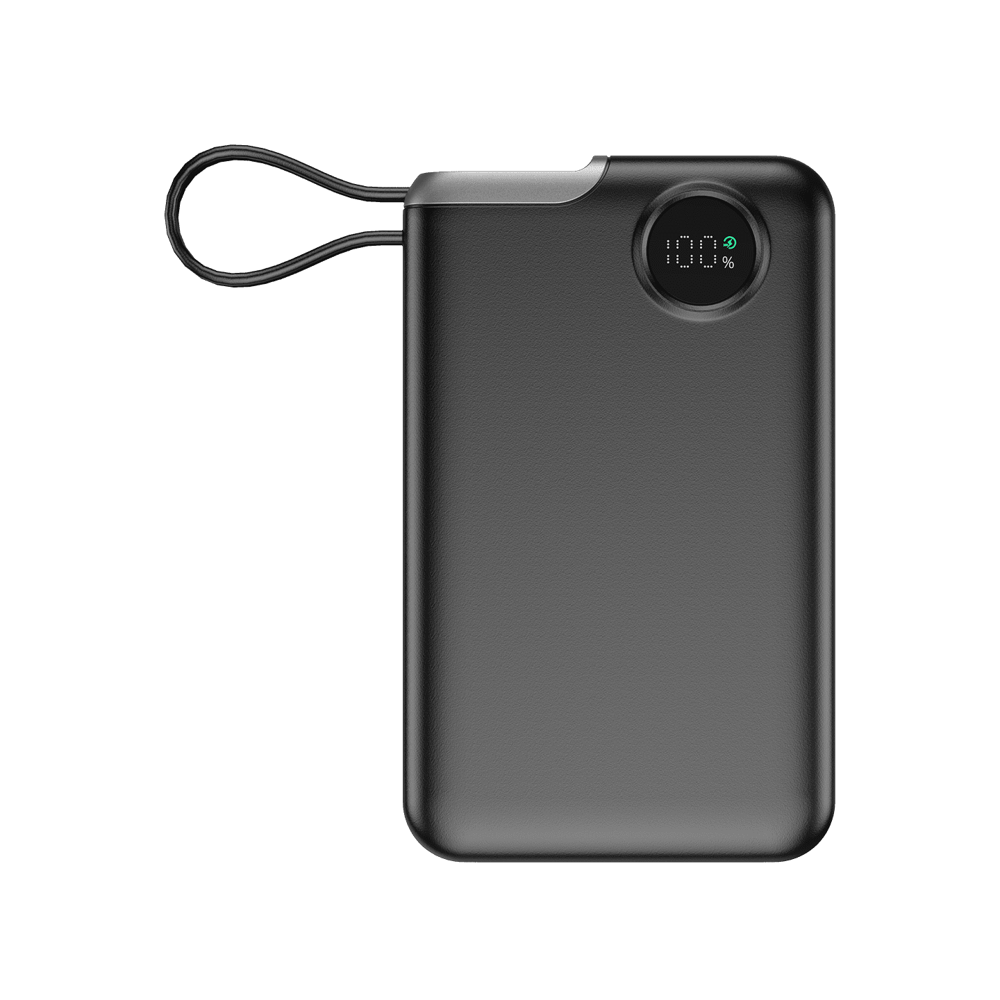 懒小兽 迷你22.5W快充带线移动电源 10000mAh F49 黑色